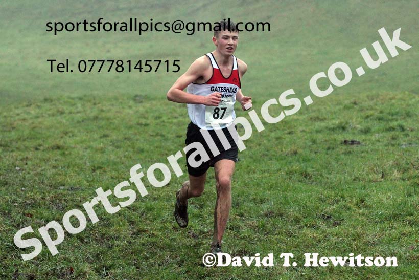 Mens under-17s, NECAA Junior Cross Country Relays, Thornley Farm, Peterlee, Saturday, December 12th. Photo: David T. Hewitson/Sports for All Pics